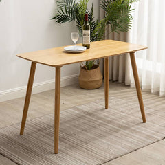 Elegant Bamboo Table in Natural Wood Finish - Perfect for Modern Living Spaces hsl-119