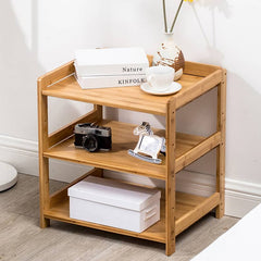 Eco-Friendly Bamboo Storage Rack for a Stylish Natural Wood Look hsl-299