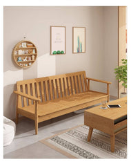 Elegant Bamboo Sofa in Natural Wood Finish - Perfect for Modern Homes hsl-72