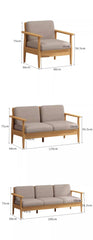 Elegant Bamboo Sofa in Natural Wood Finish - Perfect for Modern Homes hsl-72