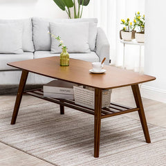 Stylish Bamboo Tea Table in Natural Wood Brown Finish - Perfect for Your Living Room hsl-81
