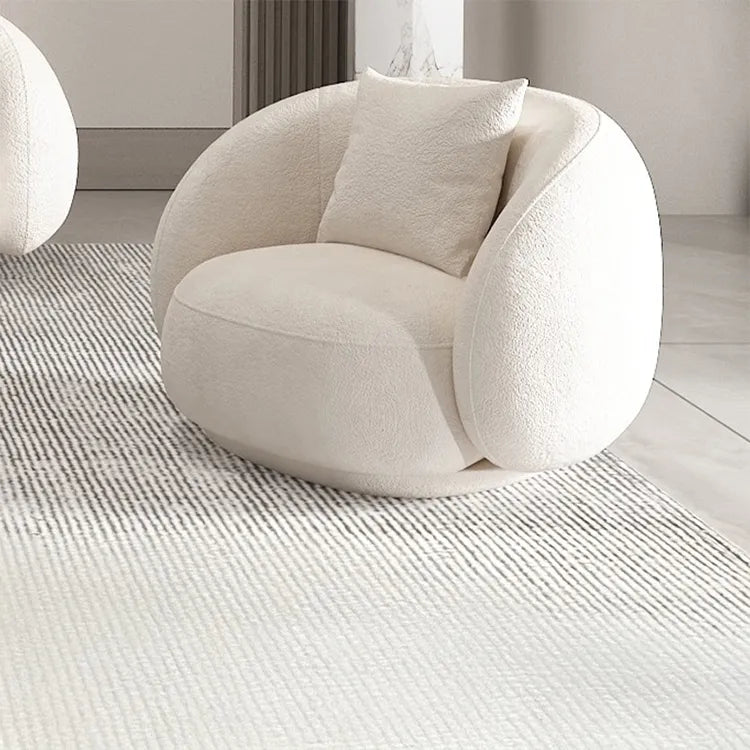 Sofa Beige Gray Solid wood Faux Lambswool htyjj-5941