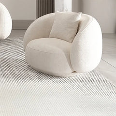 Sofa Beige Gray Solid wood Faux Lambswool htyjj-5941