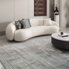 Sofa Beige Gray Solid wood Faux Lambswool htyjj-5941