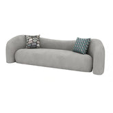 Sofa Beige Gray Solid wood Faux Lambswool htyjj-5943
