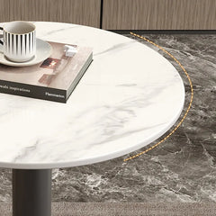 Coffee table White COLOR1 Black COLOR2 Sintered Stone htyjj-5946