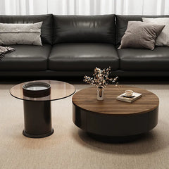 Coffee table Brown Solid wood Multi-layer board htyjj-6571