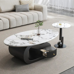 Coffee table COLOR1 COLOR2 Sintered Stone Eco-friendly Board htyjj-6574