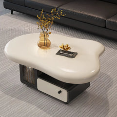 Coffee table Beige Black Solid wood Eco-friendly Board Acrylic htyjj-6584