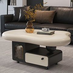 Coffee table Beige Black Solid wood Eco-friendly Board Acrylic htyjj-6584