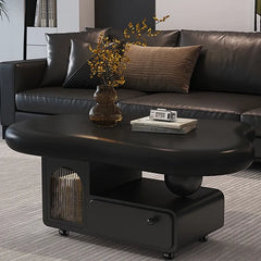 Coffee table Beige Black Solid wood Eco-friendly Board Acrylic htyjj-6584
