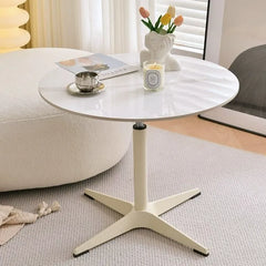 Coffee table COLOR1 White Sintered Stone Aluminum alloy htyjj-6597