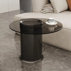 Coffee table Black Brown Tempered glass Multi-layer board htyjj-6601