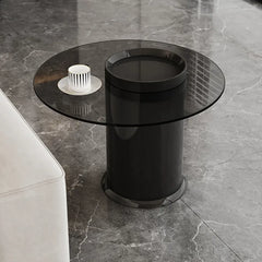 Coffee table Black Brown Tempered glass Multi-layer board htyjj-6601