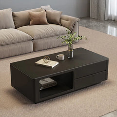 Coffee table Black White COLOR1 COLOR2 Solid wood Sintered Stone htyjj-6604