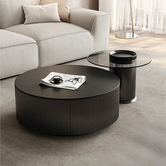 Coffee table COLOR1 Black Sintered Stone Eco-friendly Board htyjj-6612