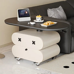 Coffee table Black Sintered Stone Solid wood htyjj-6622