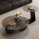 Coffee table Gray Brown Tempered glass htyjj-6628