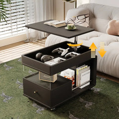 Coffee table Black Solid wood Multi-layer board htyjj-6629