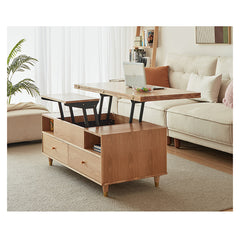 Stylish Oak Wood Tea Table - Elegant Natural Finish for Modern Homes hx-1571