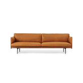 Luxurious Camel Faux Leather Sofa with Durable Pine Wood Frame hxcyj-1334