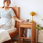 Premium Bedside Cupboard in Elegant Brown Black Walnut Finish hykmq-779