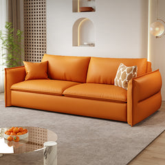 Stylish Multi-Color Sofas: Beige, Gray, Pink Options in Faux Leather and Down hyt-1425