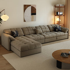 Modern Multi-Color Cotton Sofa - Beige, Dark Brown, Yellow, Blue, Orange, Green, and Gray hyt-1427