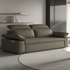 Stylish Solid Wood Sofa with Comfortable Cotton and Faux Leather Upholstery in Assorted Colors hyt-1432