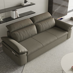 Stylish Solid Wood Sofa with Comfortable Cotton and Faux Leather Upholstery in Assorted Colors hyt-1432