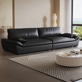 Sofa Black Synthetic leather Down Pine Stuffing cotton hzmkj-5950