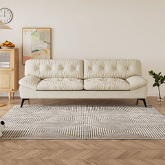 Stylish Modern Sofa in Premium Off White Techno Fabric - Comfortable, Durable & Elegant Seating jy-118
