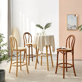 Elegant Light Brown Rattan Wooden Chair - Natural Wood Accent Seating
tzm-555