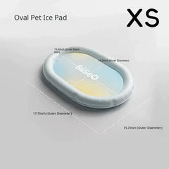 Glacier Lemon Waterproof Self-Cooling Pet Mat – Breathable Summer Sleep Lounge