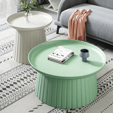 Chic Multi-Color Tea Table – White, Off-Yellow, Pink, Gray, and Green Options ym-627