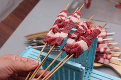 Roomert 49-Hole Master Skewer Maker Cube for BBQ & Grilling