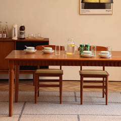 Elegant Natural Cherry Wood Table - Timeless Design & High-Quality Craftsmanship Hersa-1620