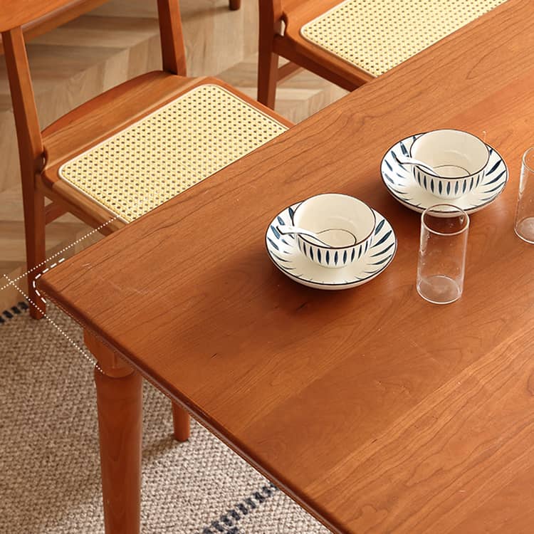 Elegant Natural Cherry Wood Table - Timeless Design & High-Quality Craftsmanship Hersa-1620