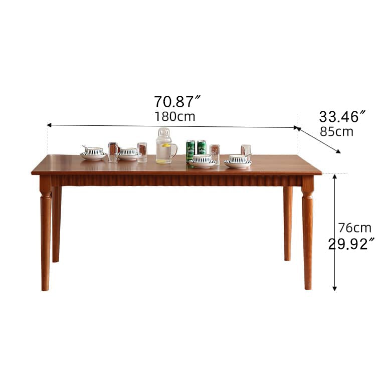 Elegant Natural Cherry Wood Table - Timeless Design & High-Quality Craftsmanship Hersa-1620