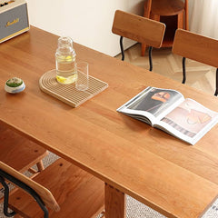 Stunning Cherry Wood Table - Natural Elegance for Your Home Decor Hersa-1623