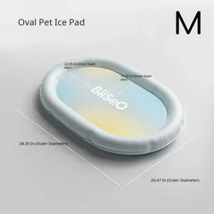Glacier Lemon Waterproof Self-Cooling Pet Mat – Breathable Summer Sleep Lounge