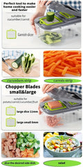 Roomert Multi-Blade Precision Vegetable Chopper & Mandoline Slicer