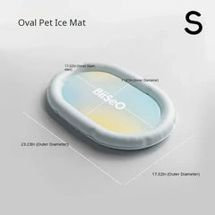 Glacier Lemon Waterproof Self-Cooling Pet Mat – Breathable Summer Sleep Lounge