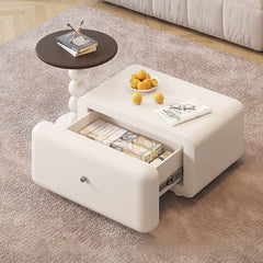 Elegant Oak and Dark Brown Laminated Wood Tea Table – Modern Beige Design fbby-1381