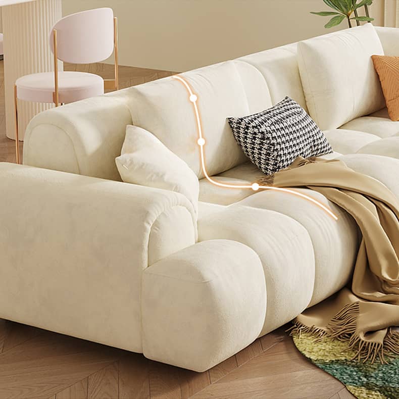 Elegant Beige & Brown Sofa with Pine Wood Frame and Luxurious Faux Leather Upholstery fbby-1386