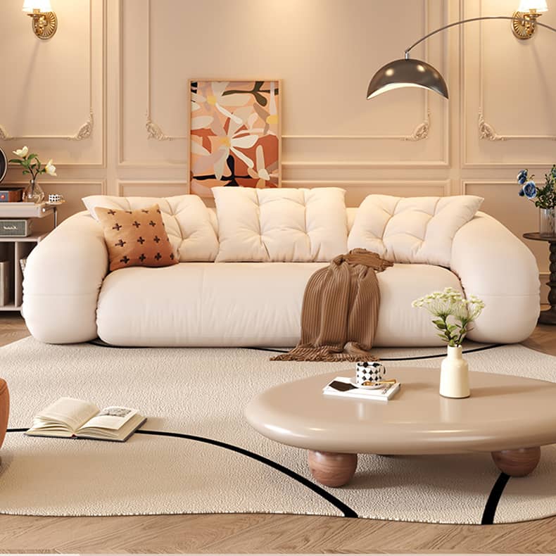 Stylish Cotton Beige Figure Sofa – Perfect Blend of Comfort and Elegance fbby-1402