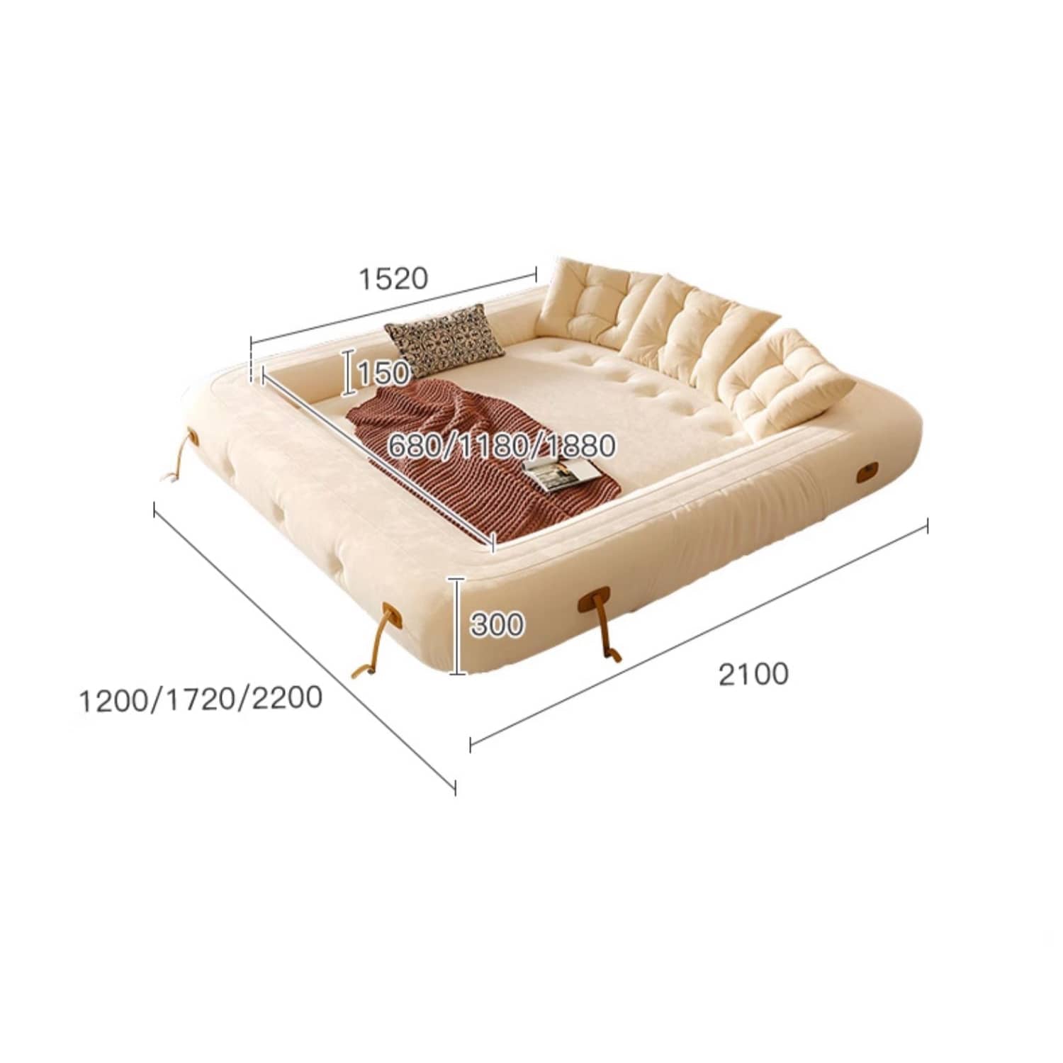 Stylish Cotton Beige Figure Sofa – Perfect Blend of Comfort and Elegance fbby-1402
