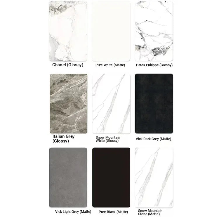 Table COLOR1 COLOR2 COLOR3 COLOR4 COLOR5 COLOR6 COLOR7 White Black Sintered Stone Multi-layer board Ash wood fby-6509