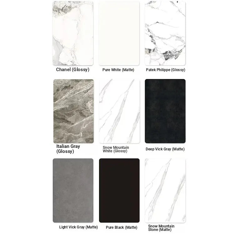 Table COLOR1 COLOR2 COLOR3 COLOR4 COLOR5 COLOR6 COLOR7 White Black Sintered Stone Multi-layer board Ash wood fby-6509