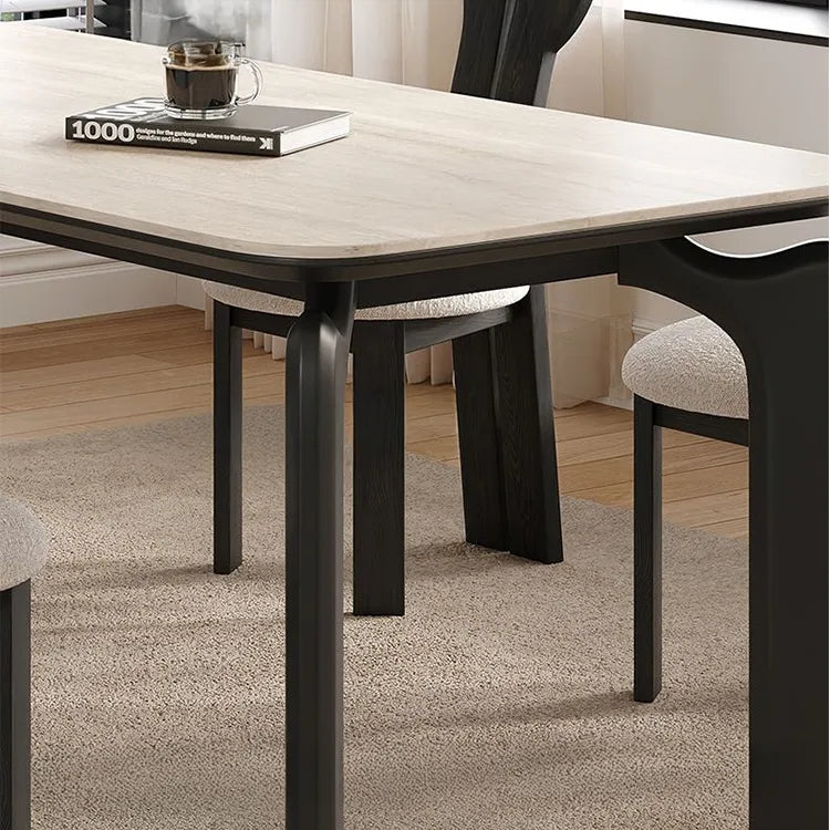 Chair Black/White Solid wood Faux Lambswool fby-6514-ch